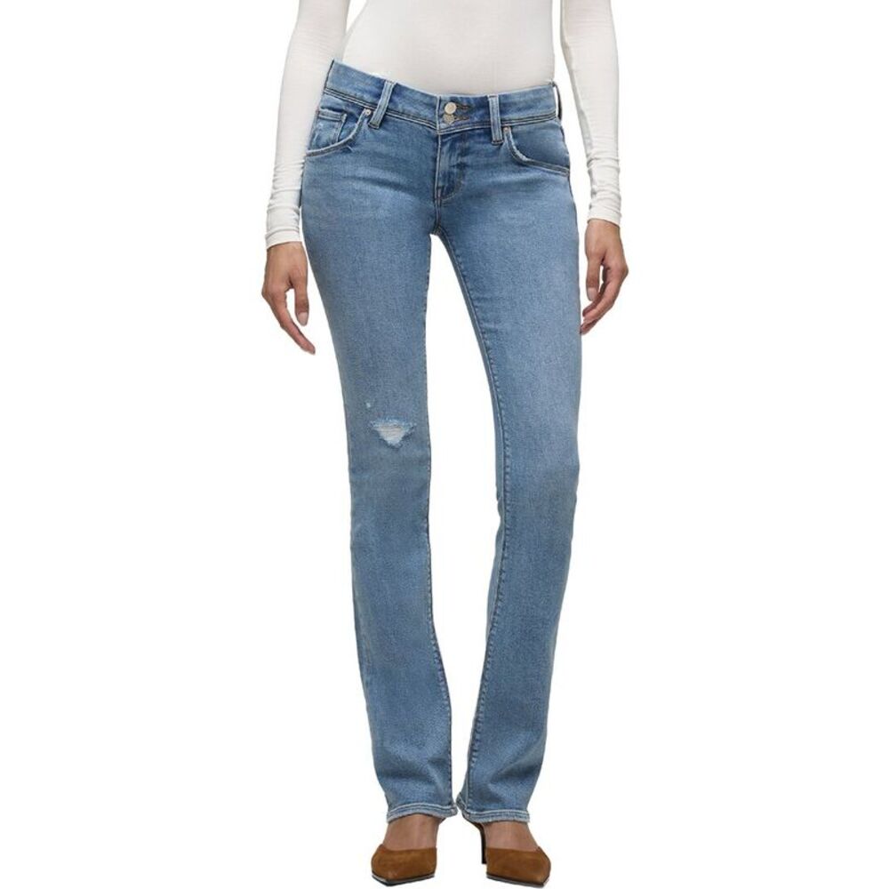 Hudson Jeans Womens Beth Mid-Rise Baby Boot Jean, Blue